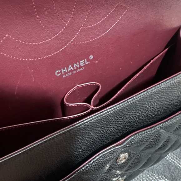 Chanel Jumbo Classic Double Flap in Black Caviar with silver hardware ✅SOLD✅ - Picture 8 of 12